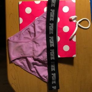 NEW Pink Victoria Secret Logo Bikini Panties